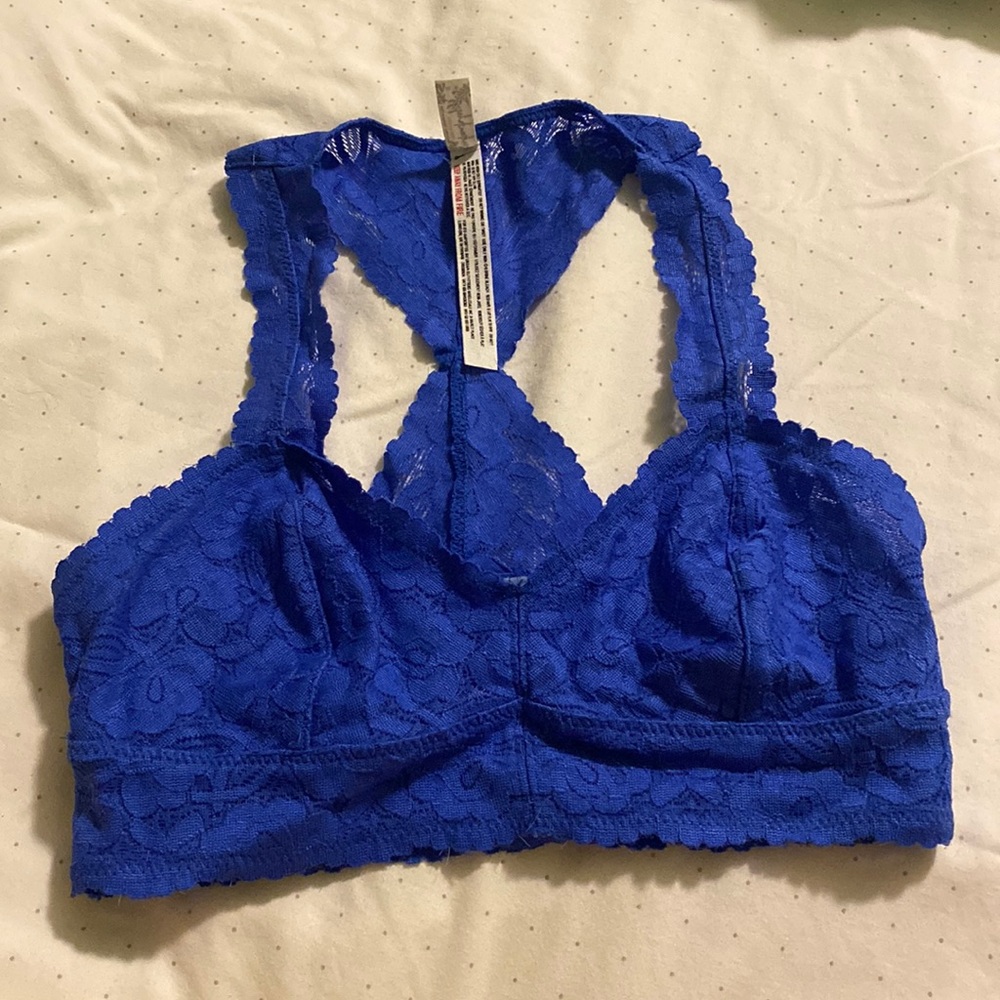 Free People Blue Lace Bralette